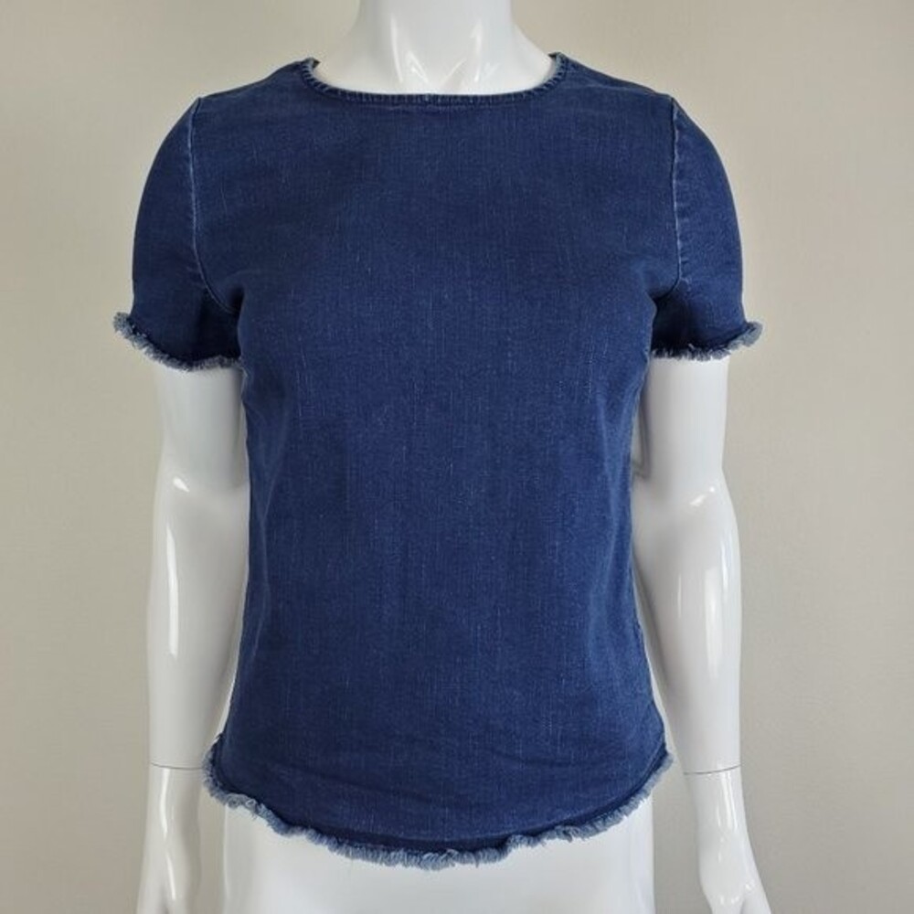 Merona Blue Denim Blouse
